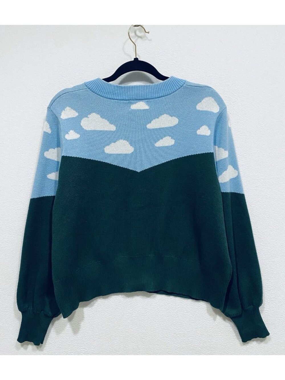 Unique Vintage Cardigan Sweater Womens 2X Gnome Mushroom Embroidered Whimsical - Picture 5 of 8